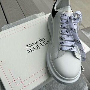 Alexander McQueen White and Black Sneakers